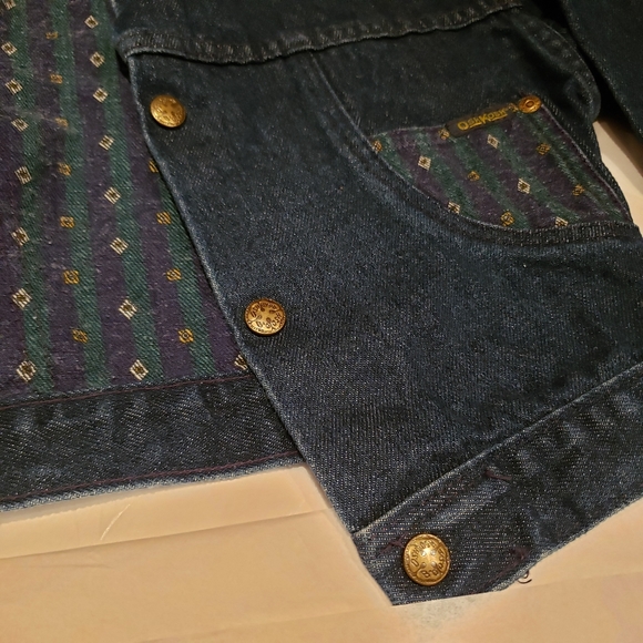 New Genuine Kids OshKosh'Bgosh Navy Denim Jean Jacket NWOT Toddler Girl USA - Picture 4 of 11